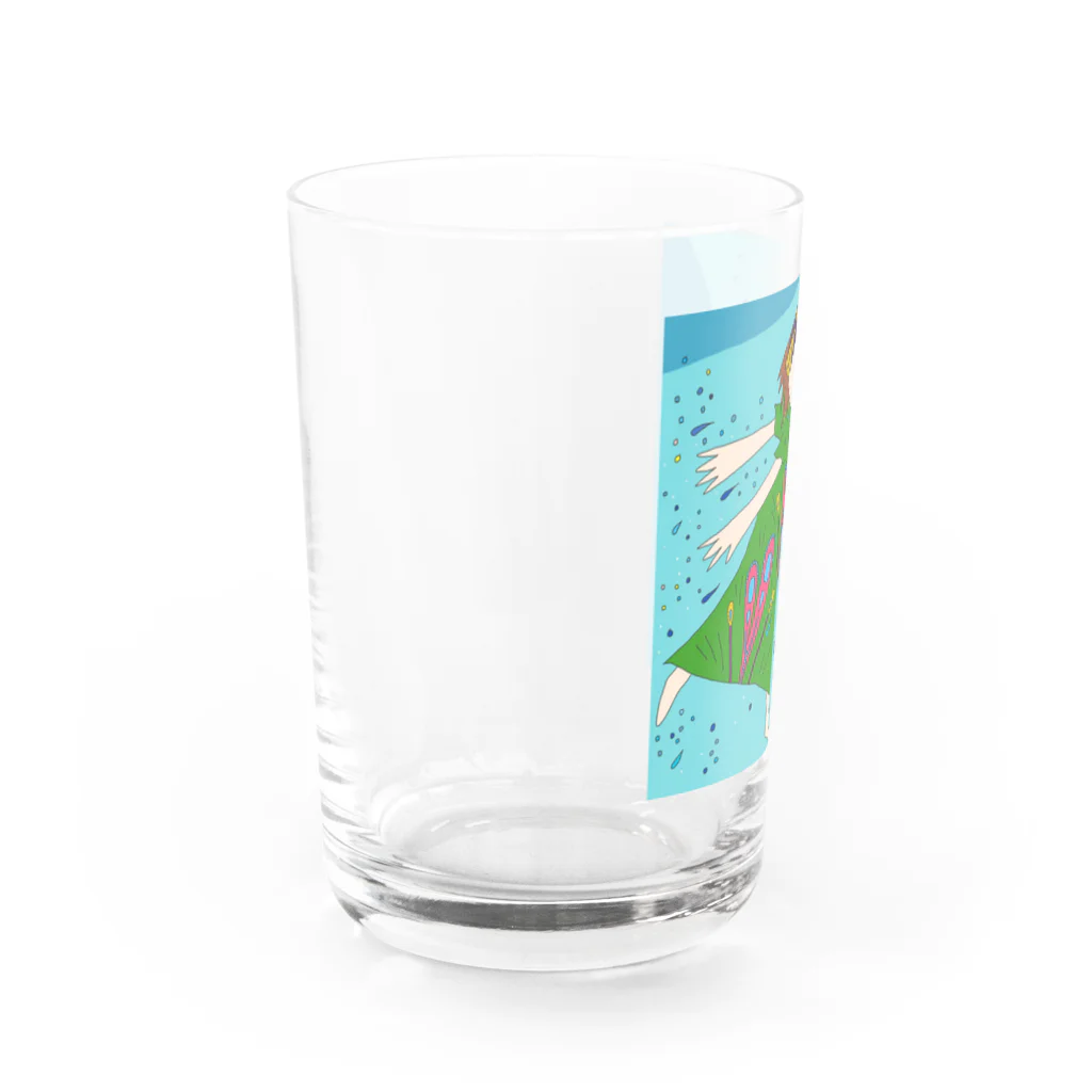 cocoafricaのしあわせの海を泳ぐ Water Glass :left