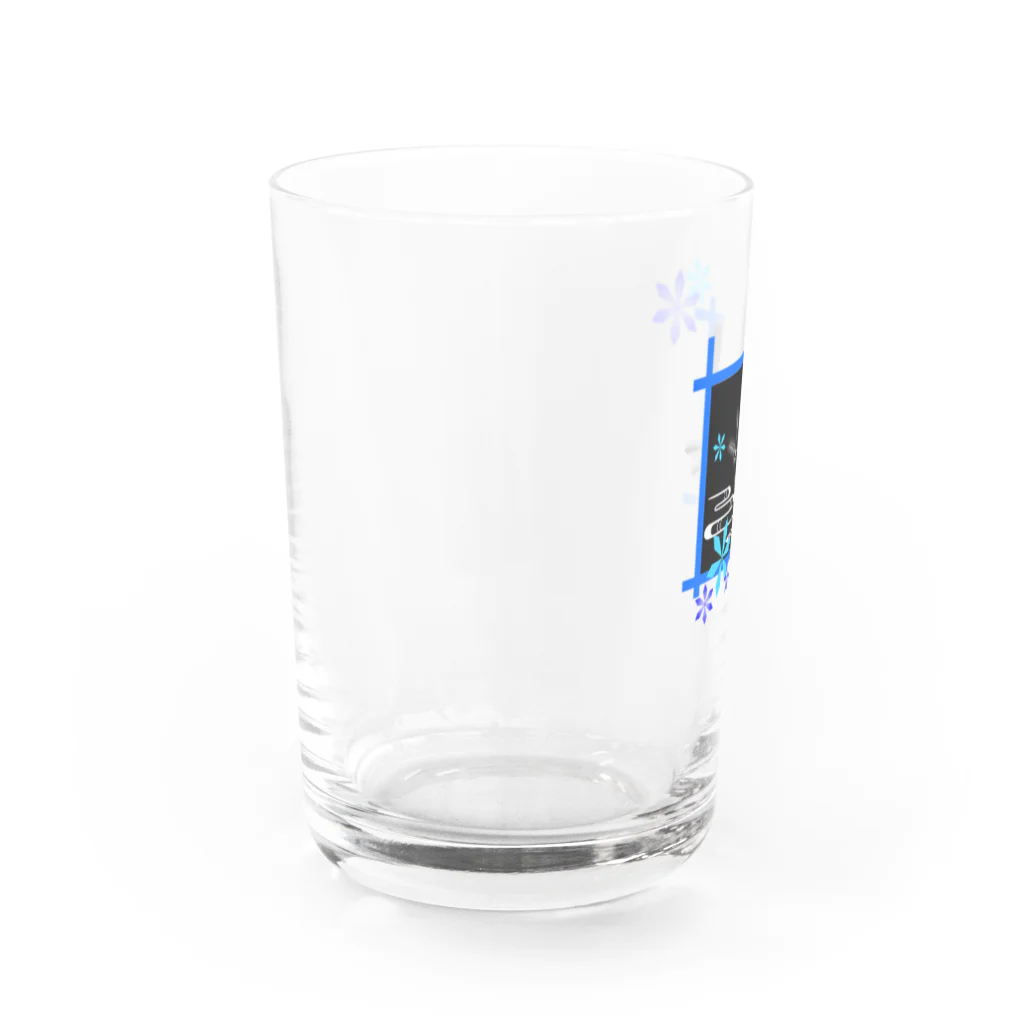 青蓮堂 -セイレンドウ-の青揚羽に氷晶 Water Glass :left