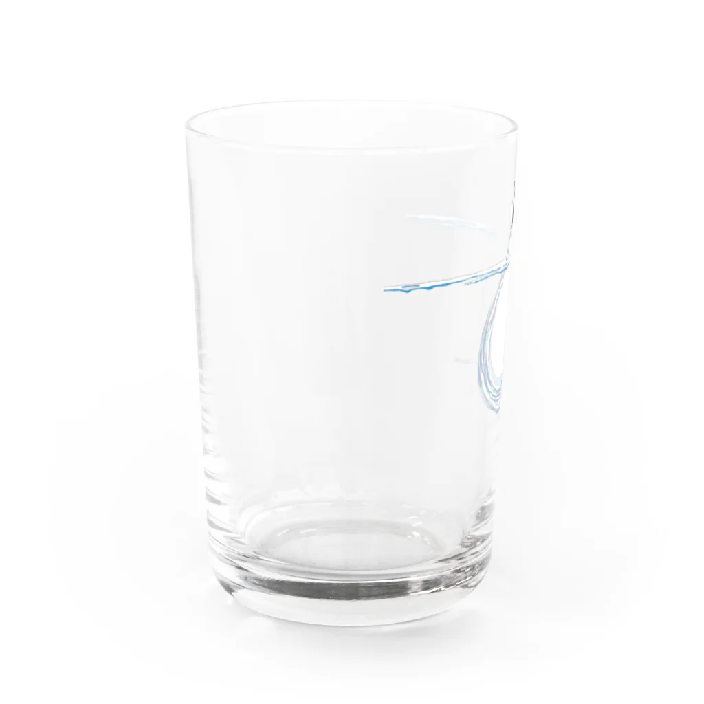 neconos Goodsのすずしいペンギンさん Water Glass :left