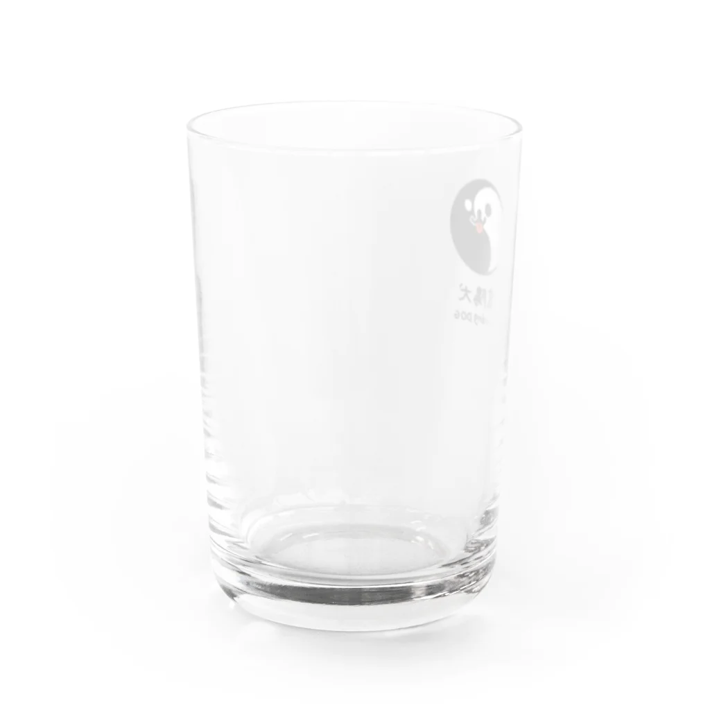 Ying Yang DOGの陰陽犬 Water Glass :left