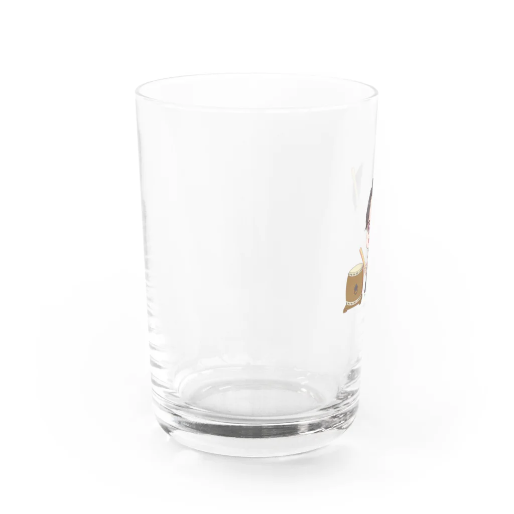 佐藤晃弘のショップの太鼓あっきー（ワンポイント） Water Glass :left