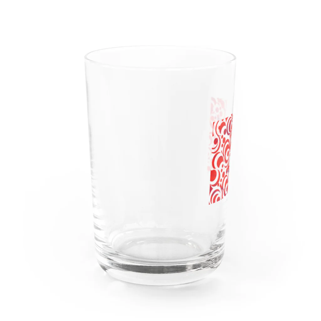 MUGURa-屋の無題・赤 Water Glass :left