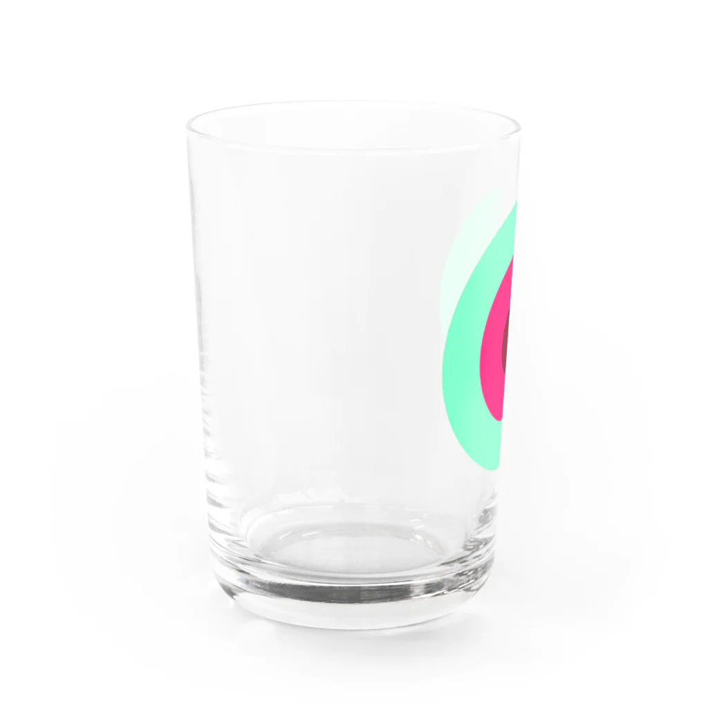 CORONET70のサークルa・ペパーミント・ショッキングピンク・ チョコ Water Glass :left