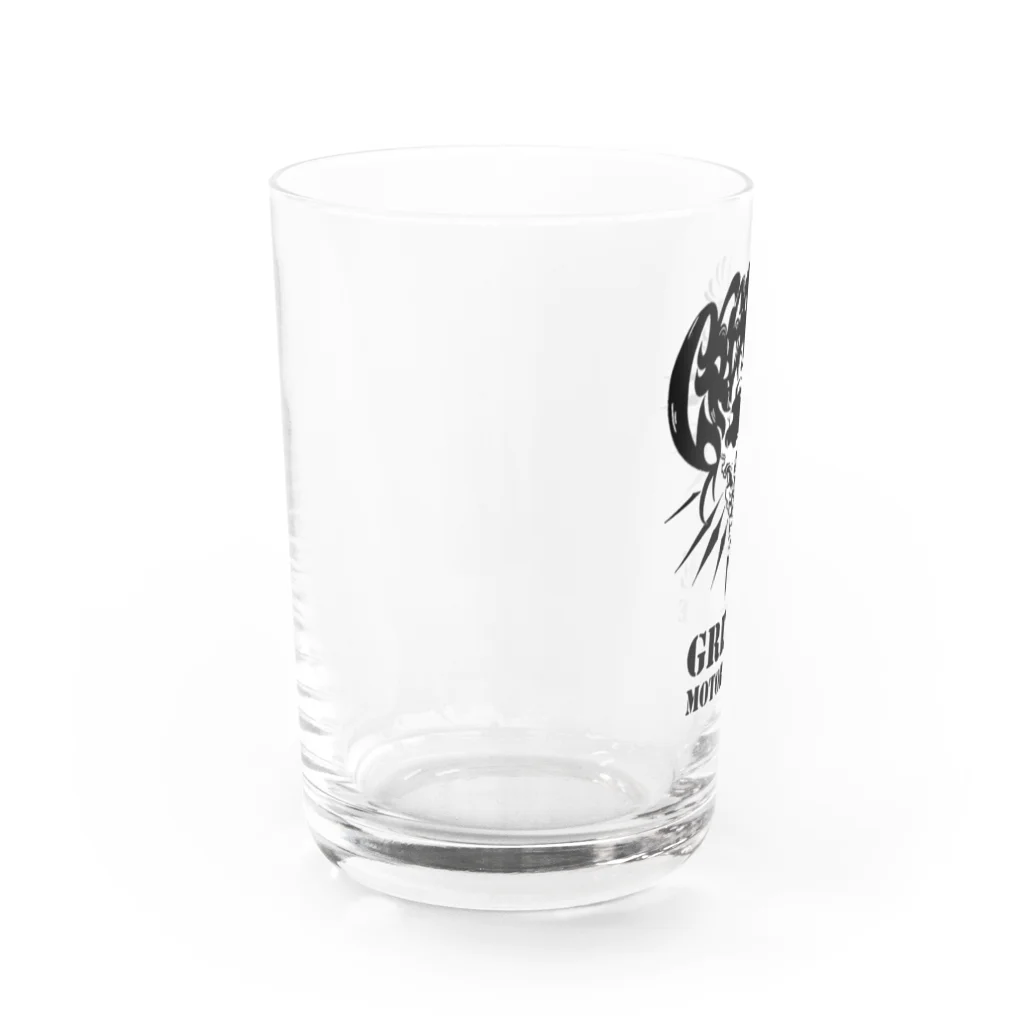 グリースモーターサイクルのグリースロゴ Water Glass :left