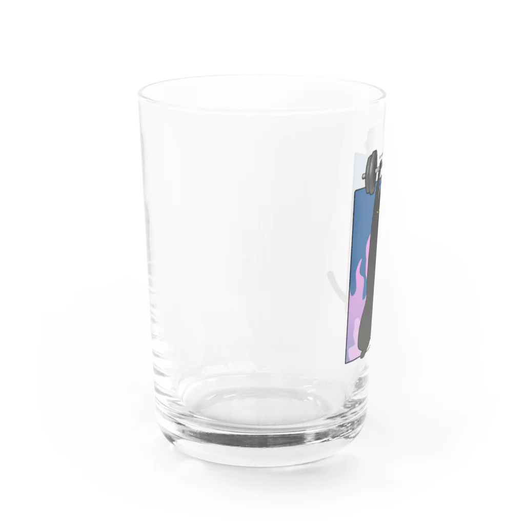 poco屋のKURONEKO POWER Water Glass :left