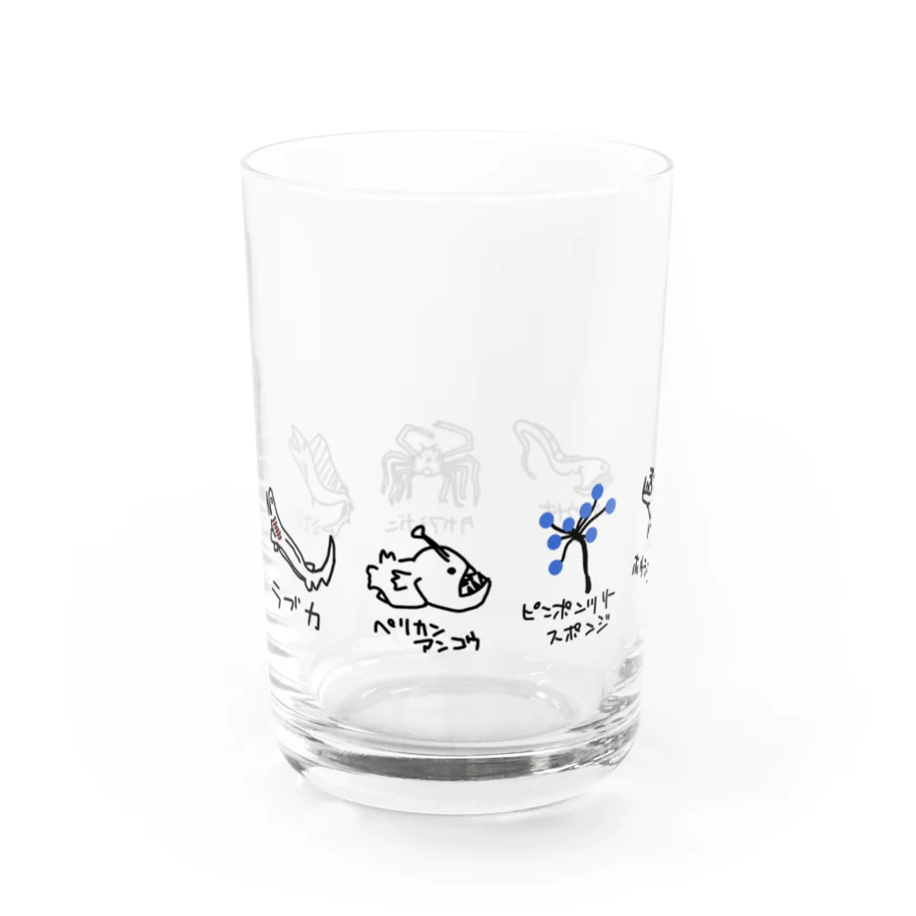 いきものや　のの（別館）の深海のなかまたち　２代目 Water Glass :left