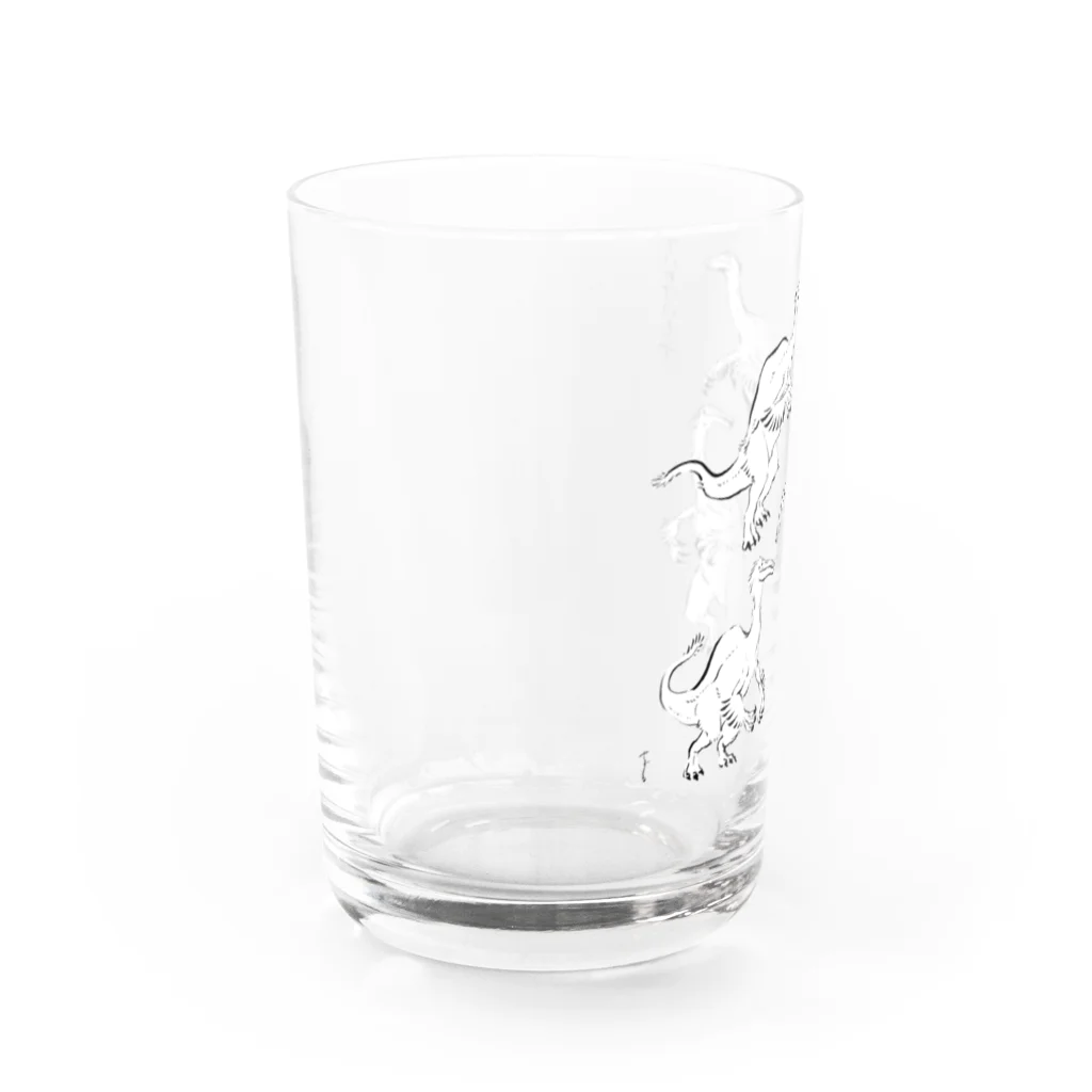 segasworksのデイノケイルス（毛筆画） Water Glass :left