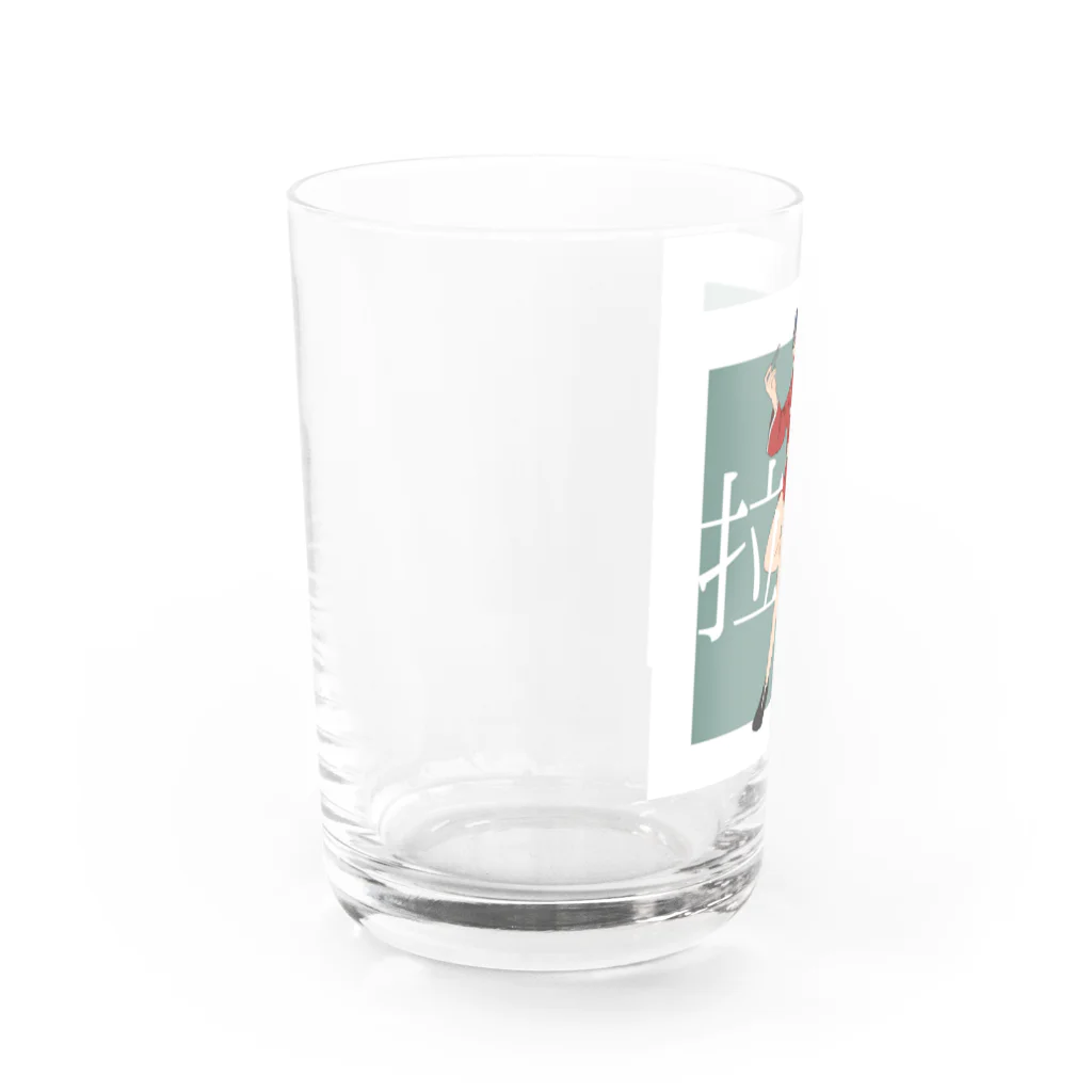 おむやきそばのラーメンが好きな女の子 Water Glass :left