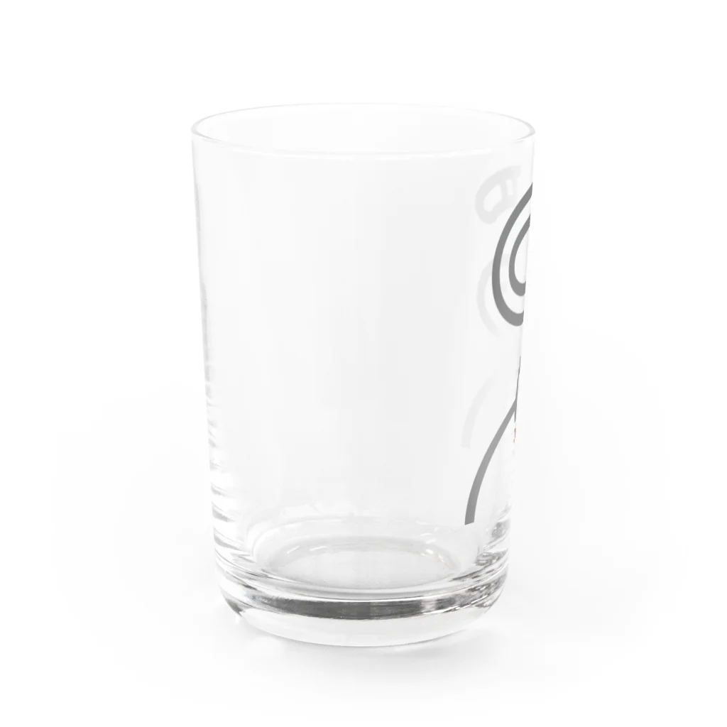 ヨープキャンが気になったの尻猫 かわいい Water Glass :left