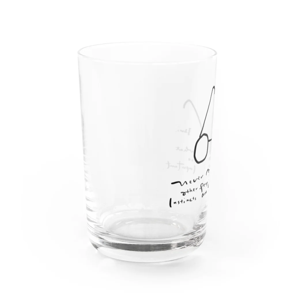 らくがき屋gamiのgamiめがね Water Glass :left