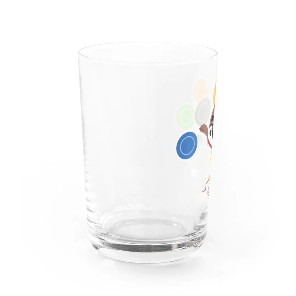 イラスト MONYAAT の競技　おしゃべり Water Glass :left