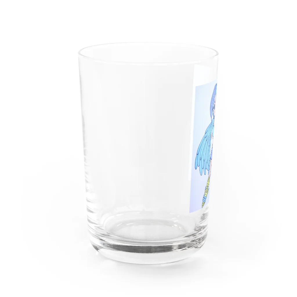 襾川いん@不退転(自由なる青:Freiheit Blau)のセイレーン壱河ちゃん Water Glass :left