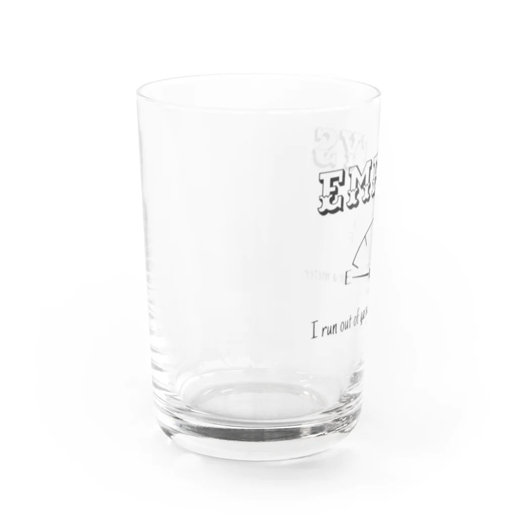 ハチロックモーターサイクルのエンプティーズ Water Glass :left