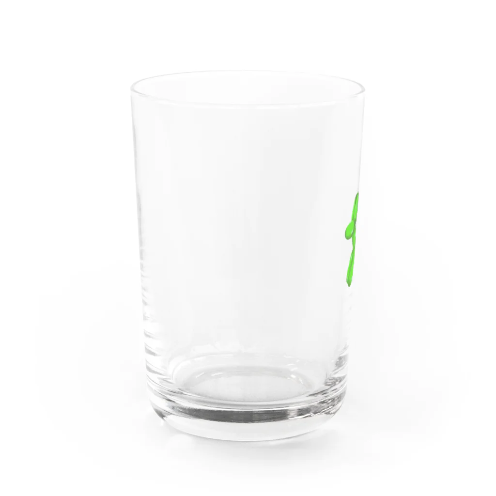 BEEのBalloon Boy Green Water Glass :left