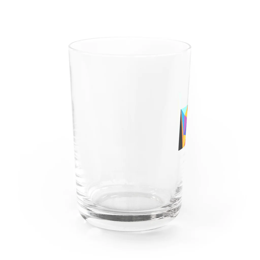 かにさんの立体の四角 Water Glass :left