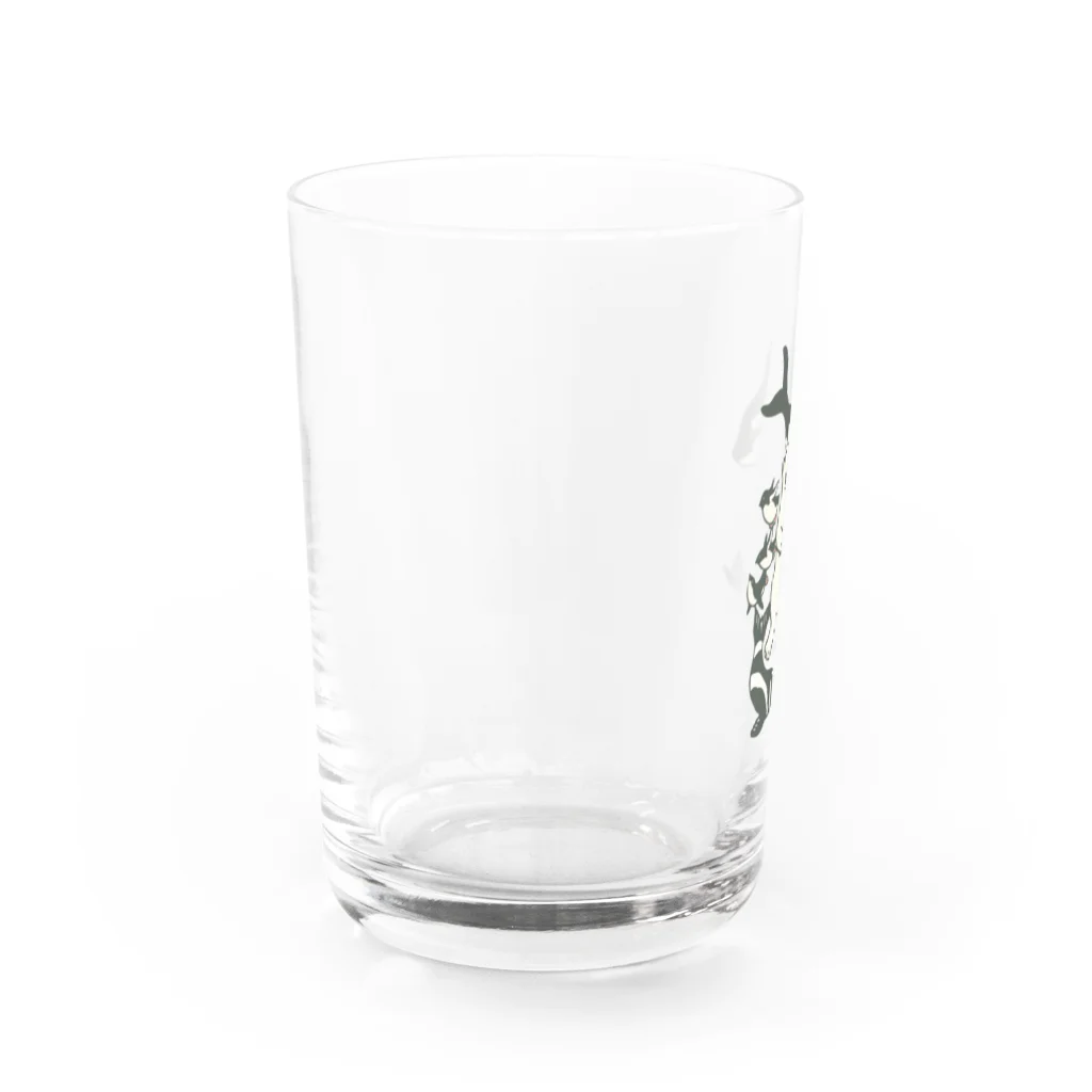 オガタミホの水族館の白と黒たち Water Glass :left