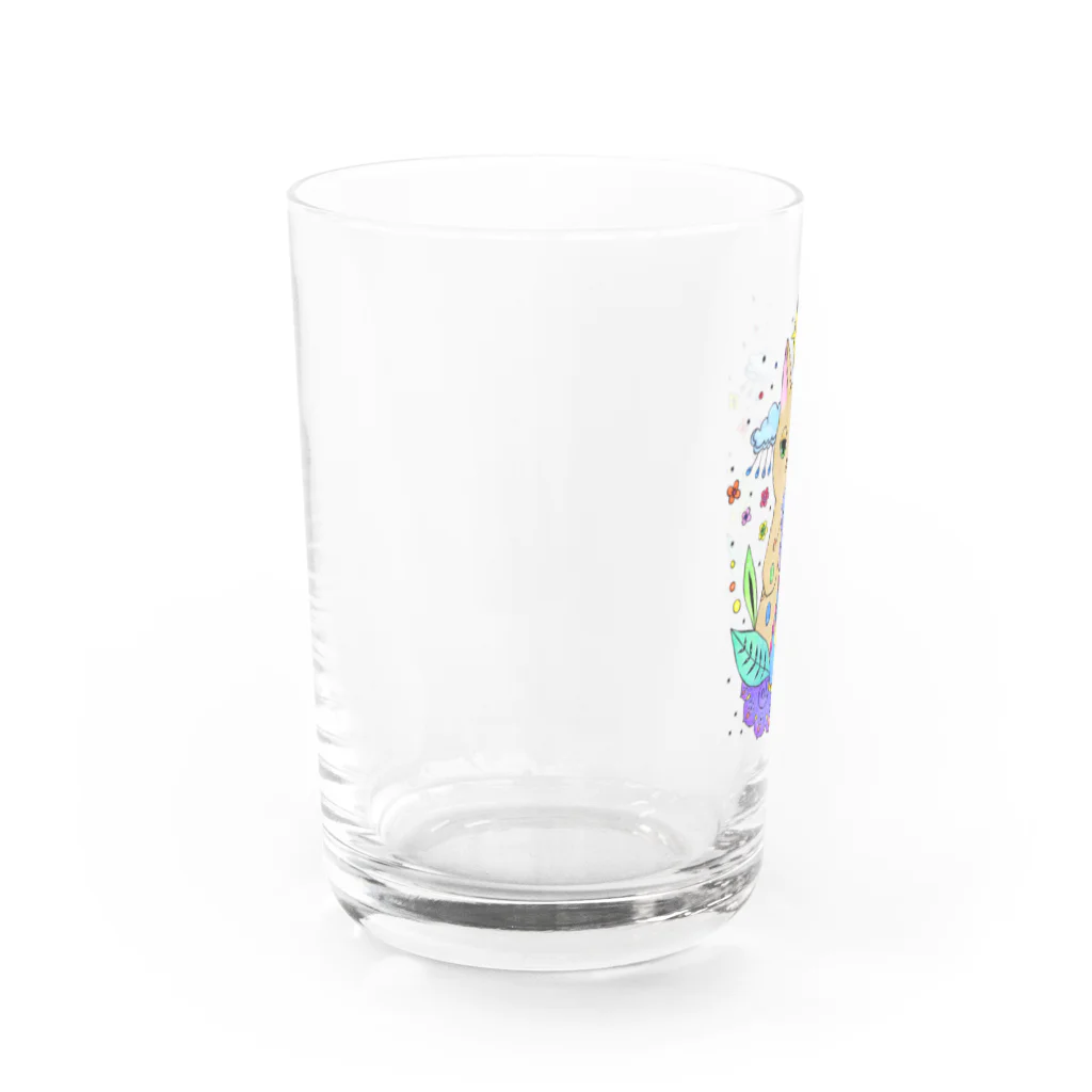 touriのネコと小さな怪獣 Water Glass :left