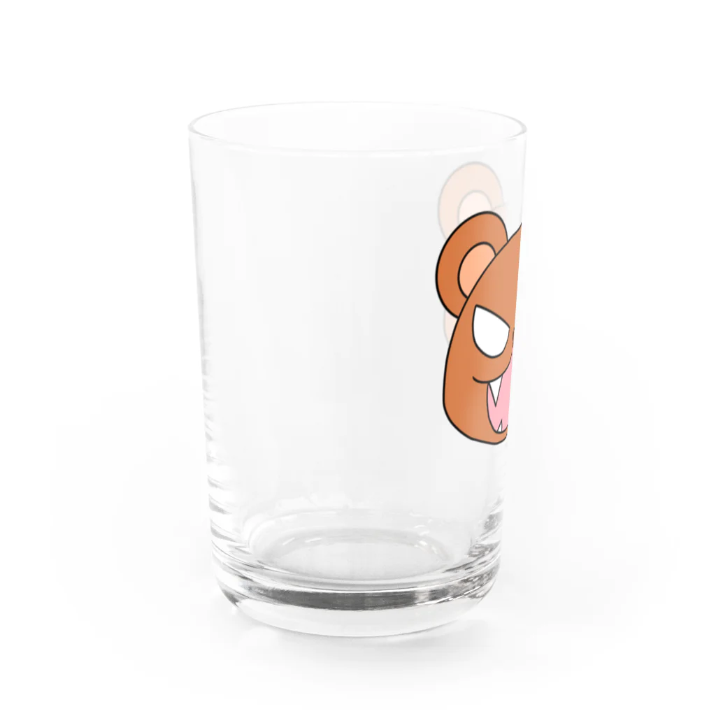 寒波のオリジナルくまくん Water Glass :left