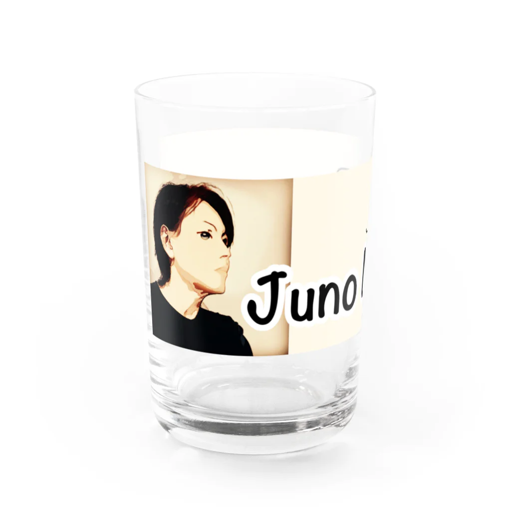 junointer ブランド ロゴ入りのJNBブランドロングロゴアイテム Water Glass :left