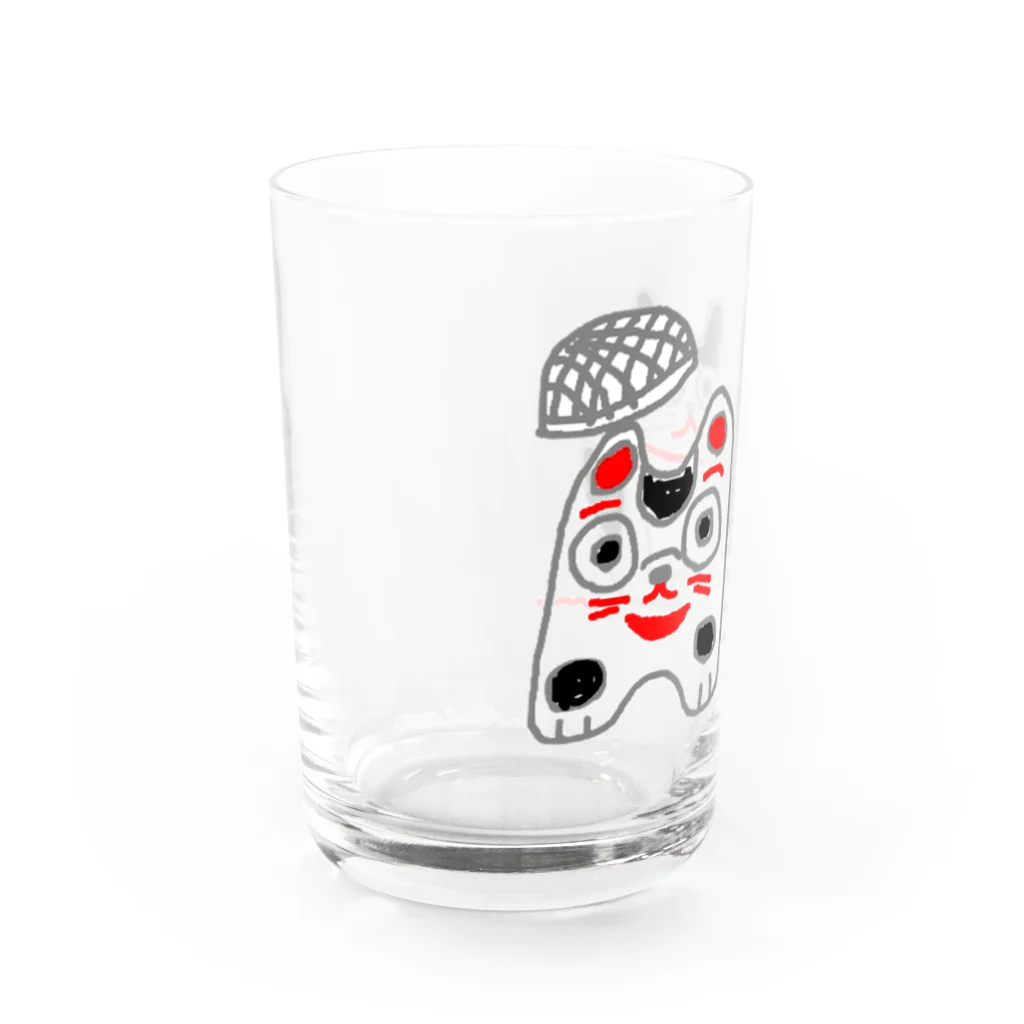 HUMMING BIRD DESIGNの籠犬と招き猫 Water Glass :left