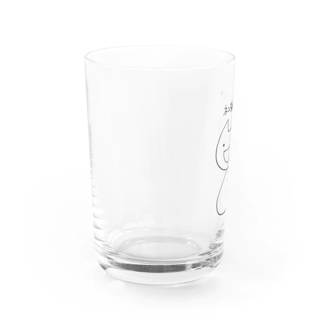 猫沢八郎商店@SUZURIのネコ部員です！ Water Glass :left