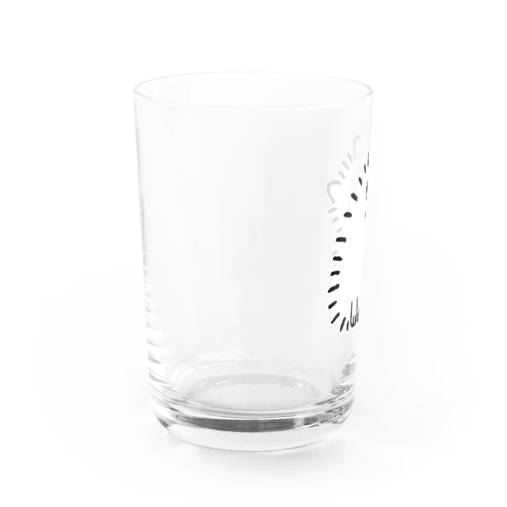 ポメちゃん！！！のこくびをかしげるポメちゃん Water Glass :left