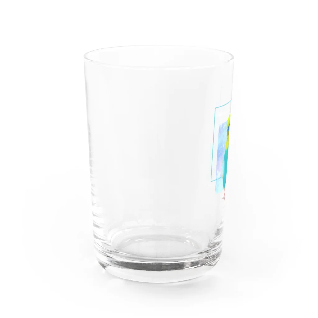 むーむー小屋のちびちゃんです！濃いめ用セリフ付き Water Glass :left