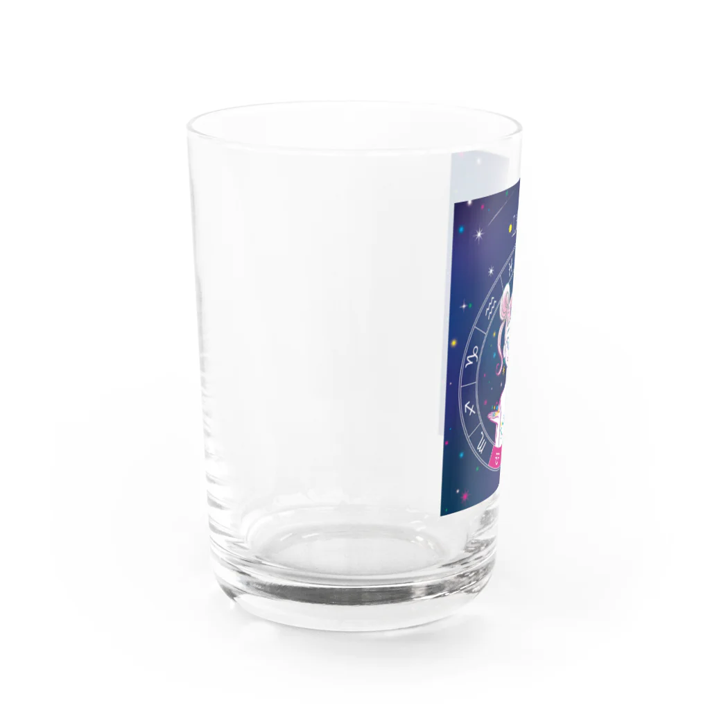 イラストレーター＊サトウユカの星座シリーズ＊天秤座ガール Water Glass :left