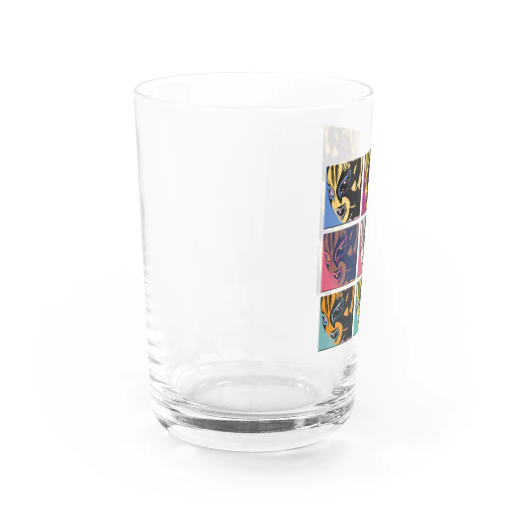 覆面MANIA＆CMLLの覆面MANIA "ANIVERSARIO 10" Water Glass :left