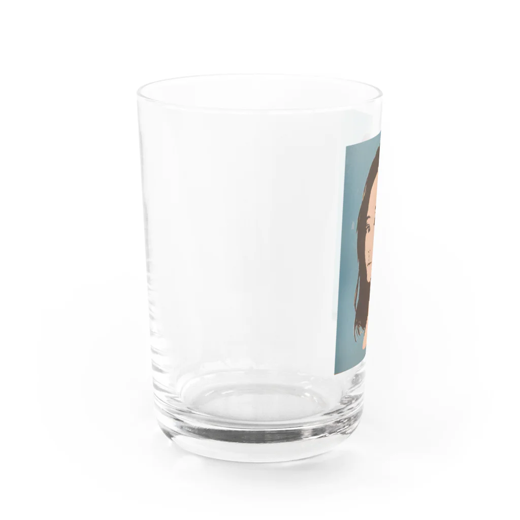 haseromanのclear girl Water Glass :left