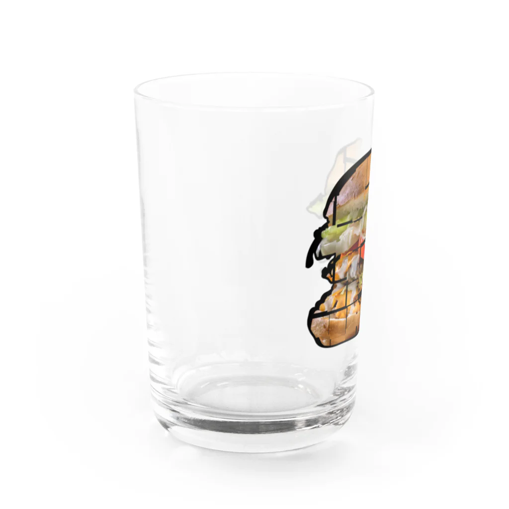 PuRiHaのハンバーガー３ Water Glass :left