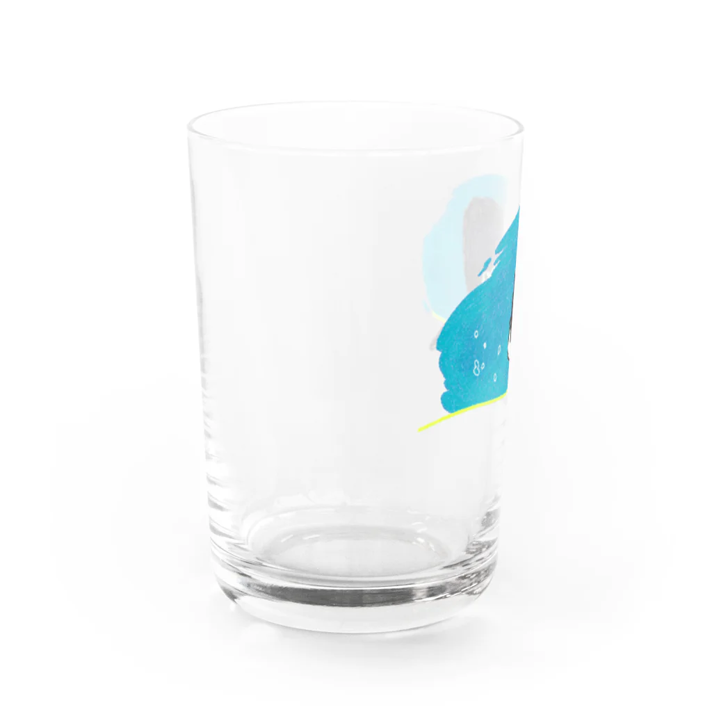 rakkosoda / コマイのペンギンの水槽 グラス左面