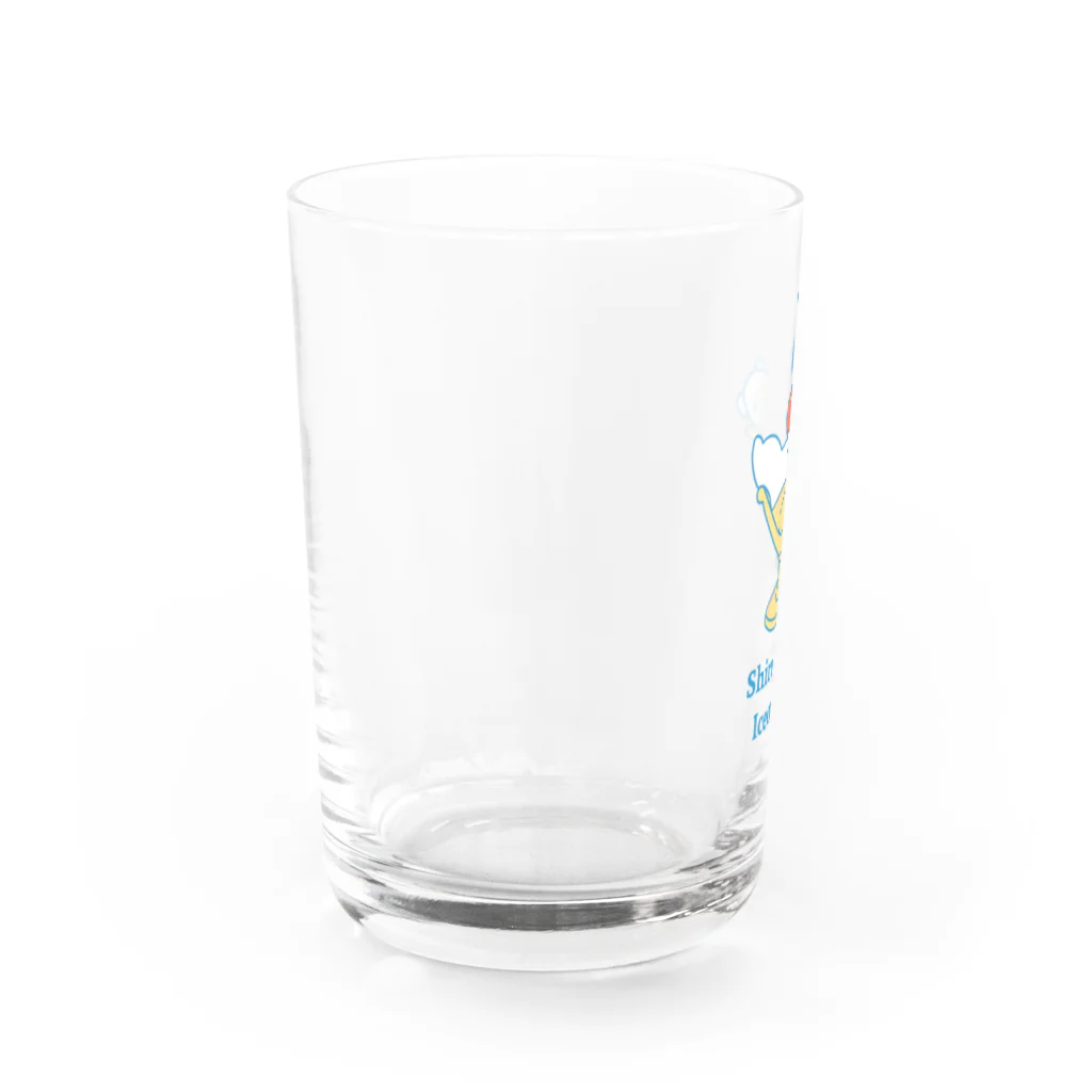 レトロサウナのしろくまアイス Water Glass :left