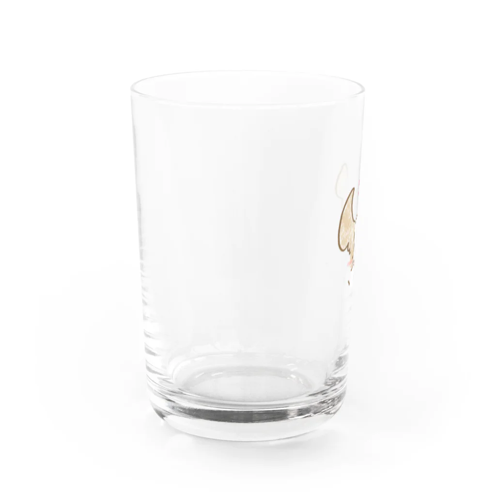 あきのハッピーなパピヨン Water Glass :left