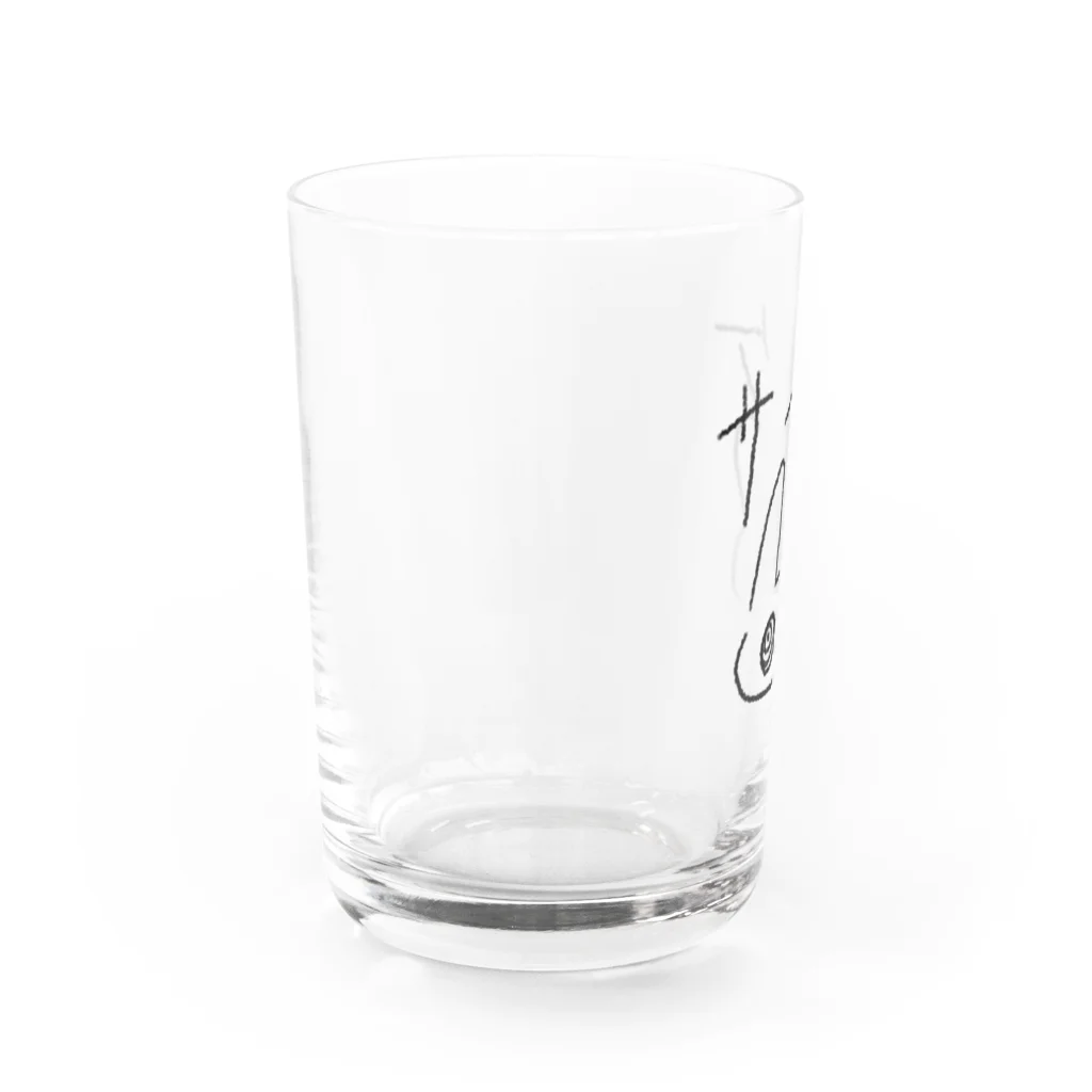 寝不足うさぎのサイケデリックうさぎ Water Glass :left