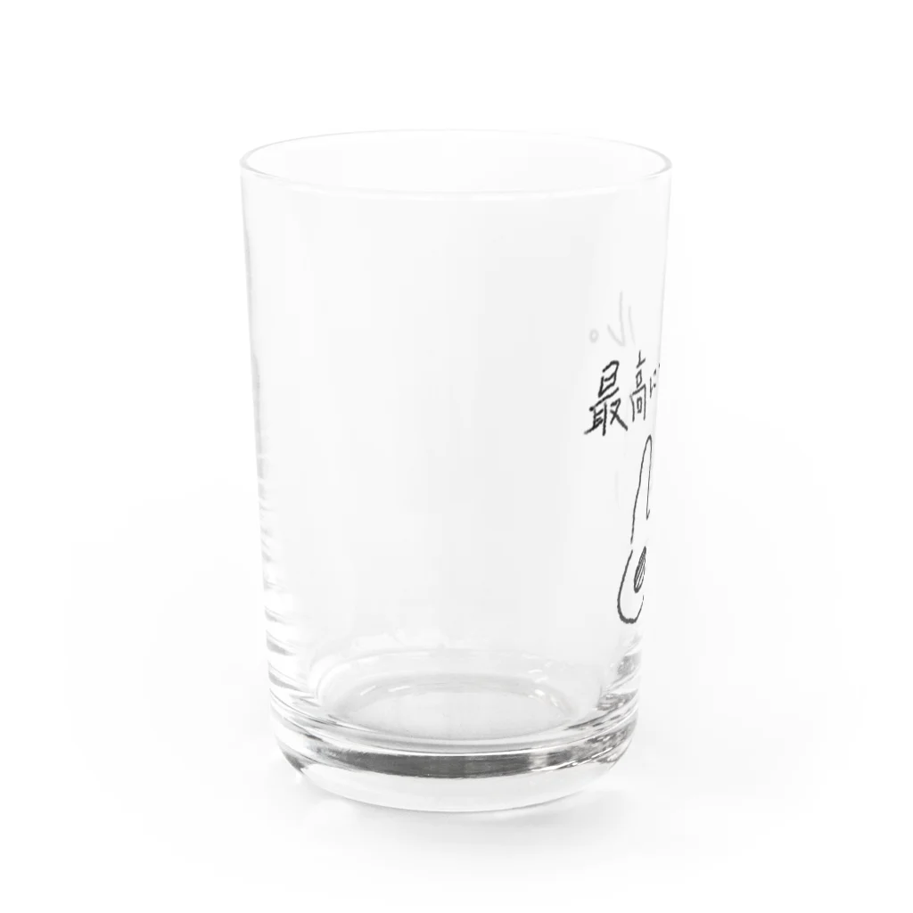 寝不足うさぎのチルうさぎ Water Glass :left