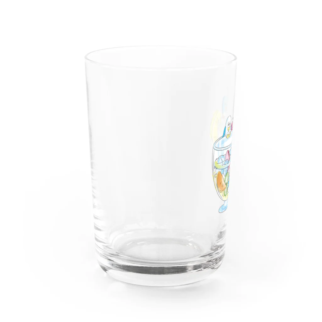 しじょるのペンギンとフルーツサワー Water Glass :left