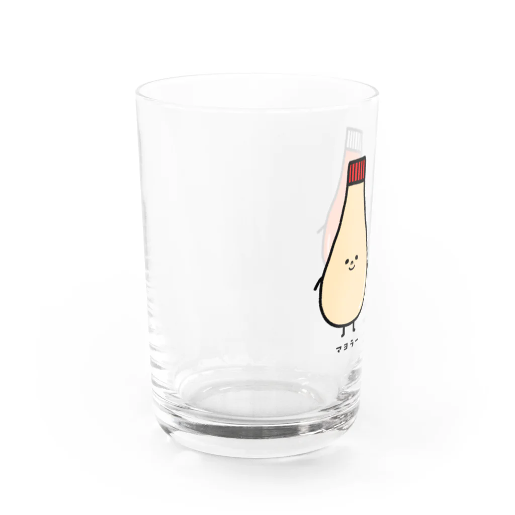 もちぱっちのマヨラーさんとケチャラーさん Water Glass :left