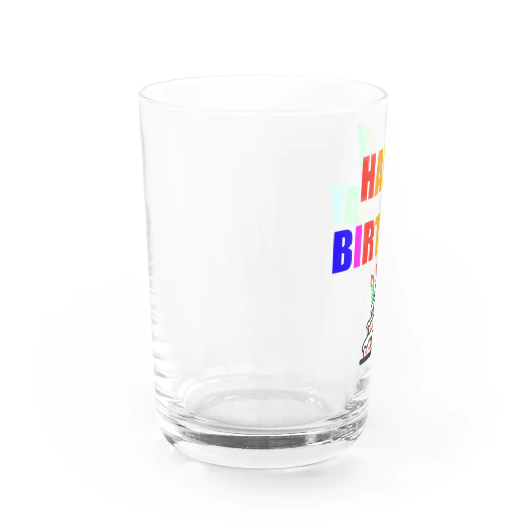 のほ本舗のハッピーバースデー Water Glass :left