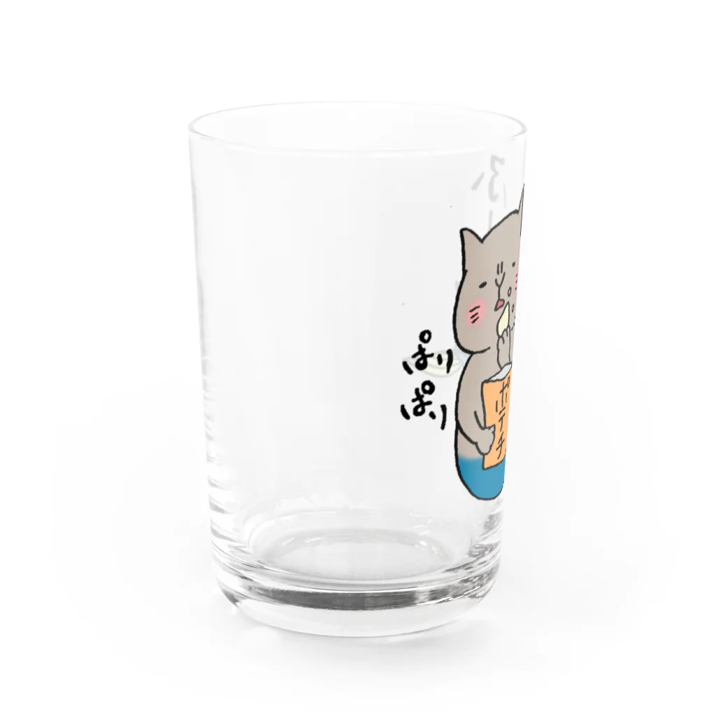 唐草ヒョウのまぐろぺす ふーん Water Glass :left