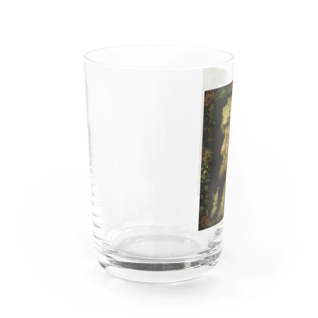 世界の絵画アートグッズのジュゼッペ・アルチンボルド 《秋》 Water Glass :left