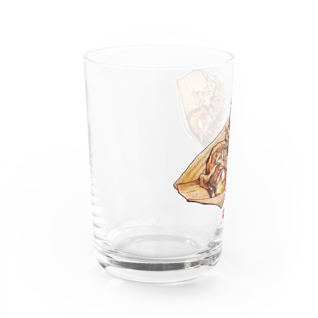 MOMOWORKの築山さん家のたこやき屋さんコラボ_A Water Glass :left