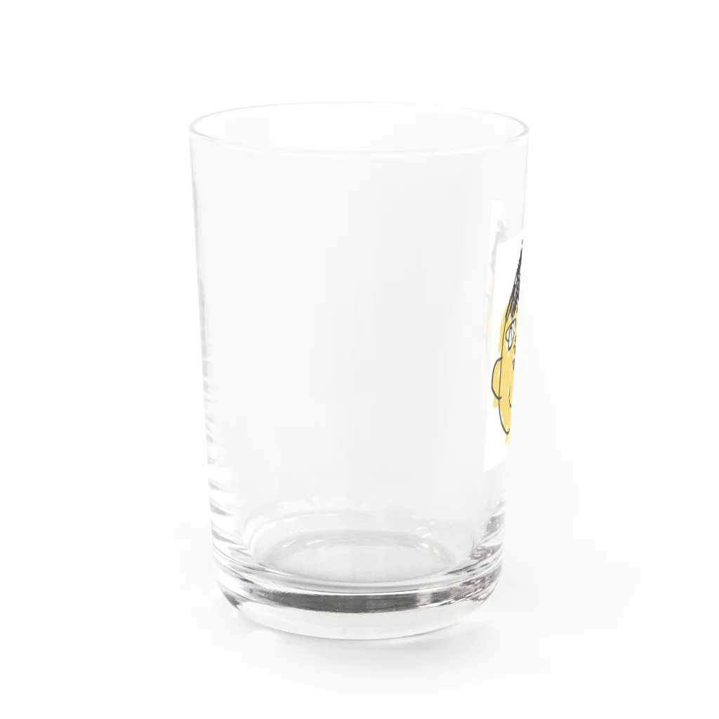 お父さんのお店のご存知「お父さん」です Water Glass :left