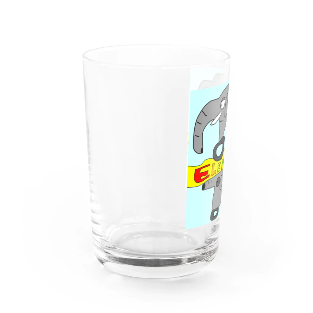 ジェラルド•マック! Gerald Macのエレファントカー1号・2号 Water Glass :left