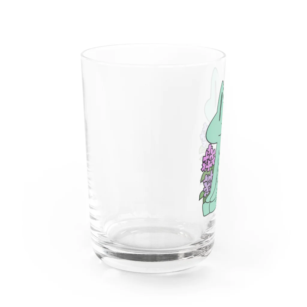 あおがえる。の正座待機のカエルさん Water Glass :left