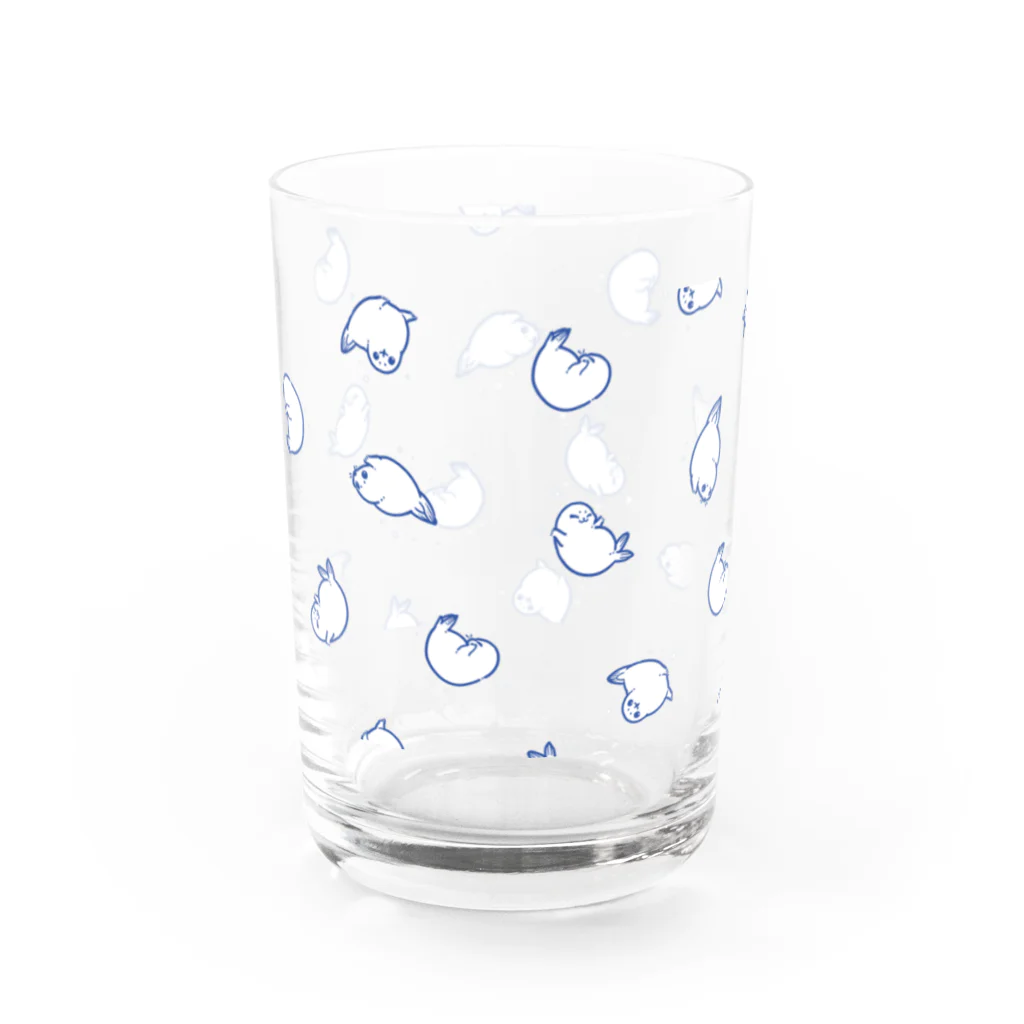 BARE FEET/猫田博人の超架空アザラシ・ブルー Water Glass :left