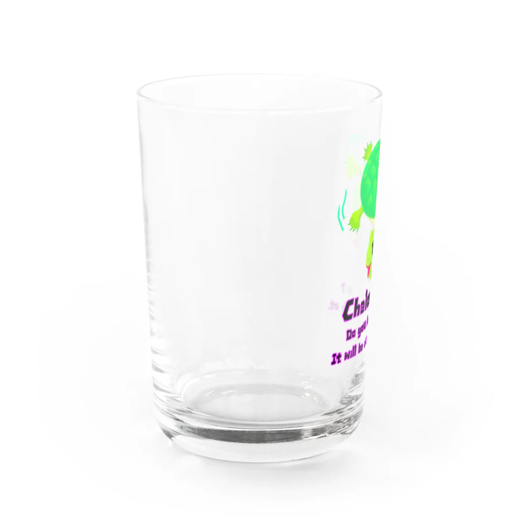 momolove のなが～い首のカメ Water Glass :left