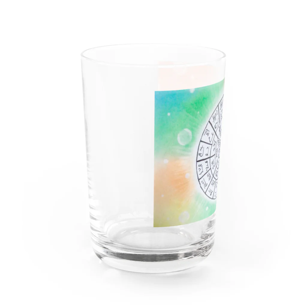 Chiiの龍体フトマニ図グッズ Water Glass :left