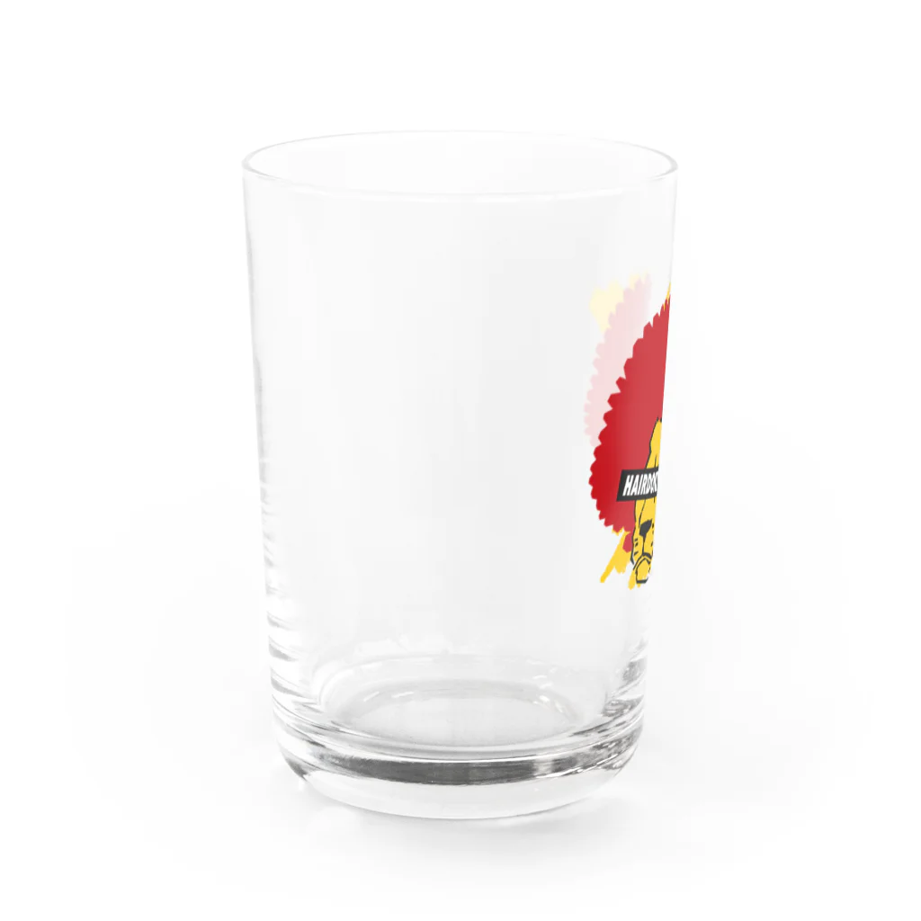 mojokinnのヘアドナイシタン（アフロ） Water Glass :left