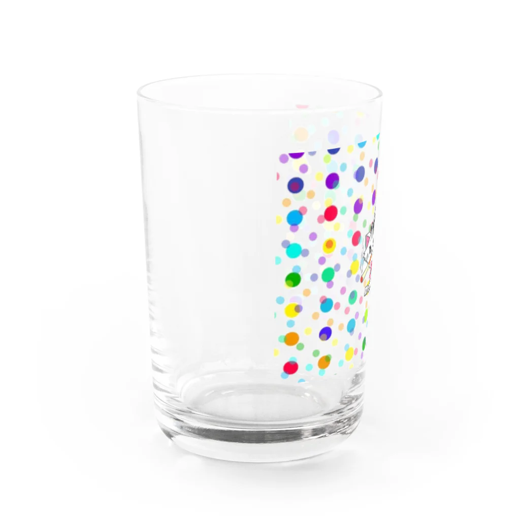 JUNKIE-ONLINEのカラフルニャンキー Water Glass :left